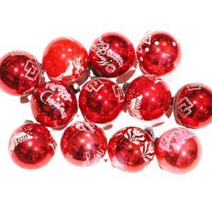 Vintage Shiny Brite Ornaments, Stencil Ornaments